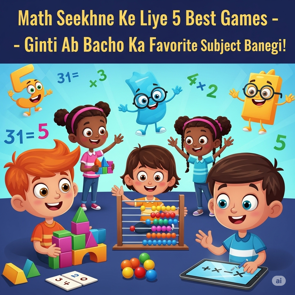 Math Seekhne Ke Liye 5 Best Games – Ginti Ab Bacho Ka Favorite Subject Banegi!
