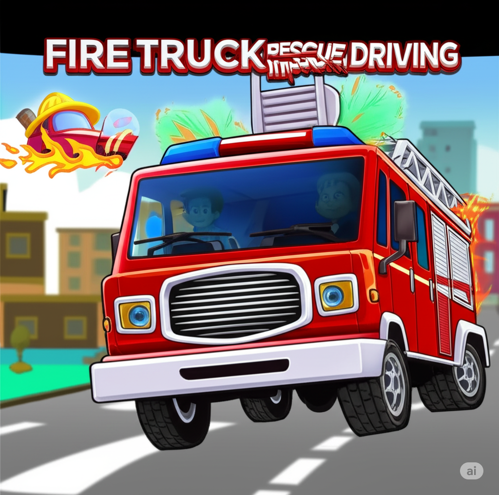 Fire Truck Rescue Driving